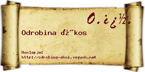 Odrobina Ákos névjegykártya